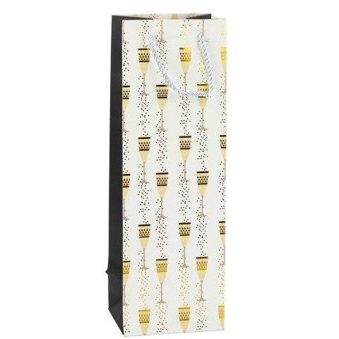 Torba Prezentowa Na Butelkę Motyw Kieliszków 36 x 12 x 10 cm Torba Prezentowa Na Butelkę Motyw Kieliszków 36 x 12 x 10 cm