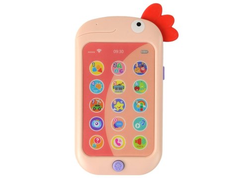 Telefon Edukacyjny Nauka Angielskiego Kurczak Różowy Telefon Edukacyjny Nauka Angielskiego Kurczak Różowy