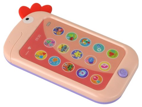Telefon Edukacyjny Nauka Angielskiego Kurczak Różowy Telefon Edukacyjny Nauka Angielskiego Kurczak Różowy