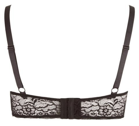 Cottelli CURVES - Biustonosz Z Odkrytym Biustem I Ozdobnymi Paseczkami Czarny 85E Cottelli CURVES - Biustonosz Z Odkrytym Biustem I Ozdobnymi Paseczkami Czarny 85E
