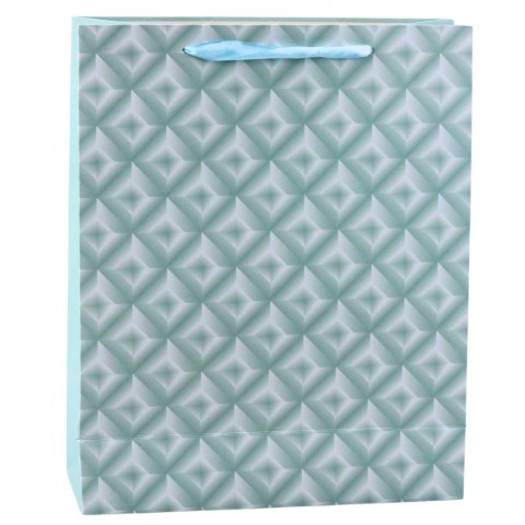 Torba Prezentowa Z Tłoczeniem Błękitna Turkusowa 32 x 26 x 10cm Torba Prezentowa Z Tłoczeniem Błękitna Turkusowa 32 x 26 x 10cm
