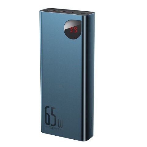 Adaman powerbank 2x USB 1x USB-C 1x microUSB 20000mAh 65W Quick Charge niebieski Adaman powerbank 2x USB 1x USB-C 1x microUSB 20000mAh 65W Quick Charge niebieski