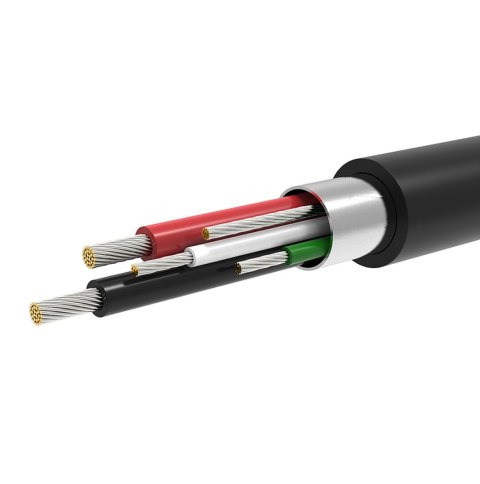 Adapter przejściówka mini USB-B (męski) - USB-A (żeński) OTG 10cm - szary Adapter przejściówka mini USB-B (męski) - USB-A (żeński) OTG 10cm - szary