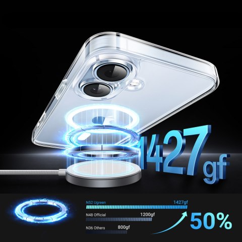 Etui case Classy Clear Magnetic na iPhone 16 Plus - przezroczyste