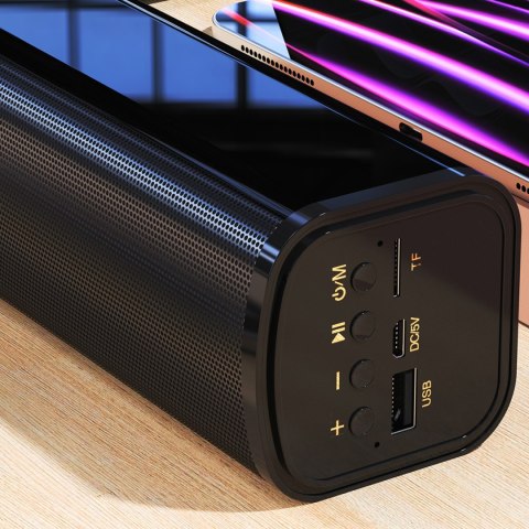 Głośnik Y2+ Bluetooth 5.0 2400mAh SD USB FM - czarny