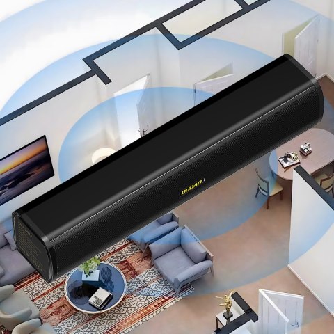 Głośnik Y2+ Bluetooth 5.0 2400mAh SD USB FM - czarny