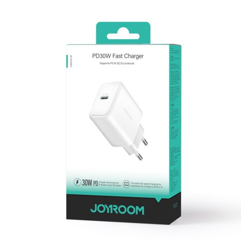 Ładowarka sieciowa USB-C PD 30W QC SFC - biała