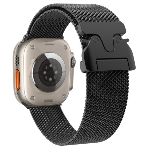 Bransoleta pasek Titanium Milanese Loop do Apple Watch 42/44/45/46/49 mm - czarna Bransoleta pasek Titanium Milanese Loop do Apple Watch 42/44/45/46/49 mm - czarna