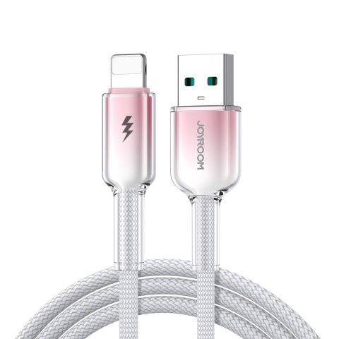Kabel przewód Crystal-Clear Series 3A USB-A - iPhone Lightning 1.2m - biały Kabel przewód Crystal-Clear Series 3A USB-A - iPhone Lightning 1.2m - biały