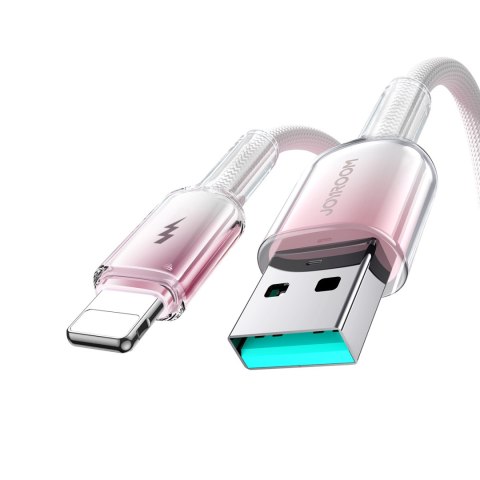 Kabel przewód Crystal-Clear Series 3A USB-A - iPhone Lightning 1.2m - biały Kabel przewód Crystal-Clear Series 3A USB-A - iPhone Lightning 1.2m - biały