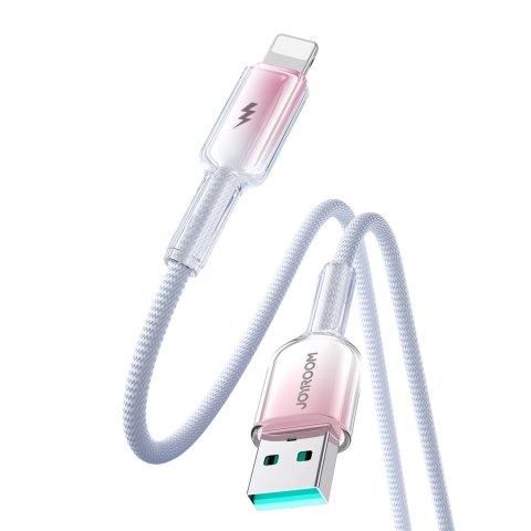 Kabel przewód Crystal-Clear Series 3A USB-A - iPhone Lightning 1.2m - biały Kabel przewód Crystal-Clear Series 3A USB-A - iPhone Lightning 1.2m - biały