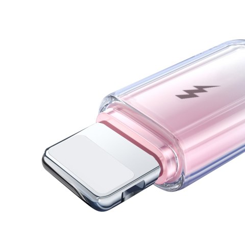 Kabel przewód Crystal-Clear Series 3A USB-A - iPhone Lightning 1.2m - biały Kabel przewód Crystal-Clear Series 3A USB-A - iPhone Lightning 1.2m - biały