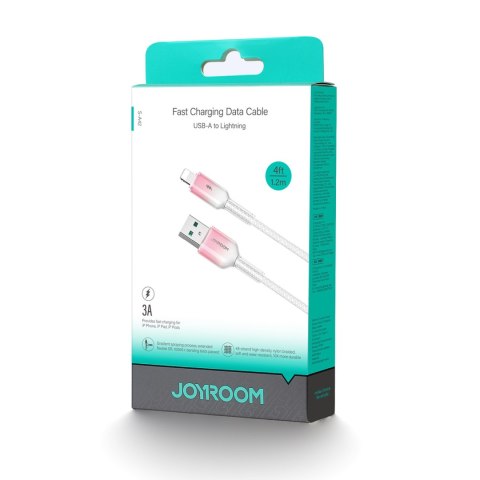 Kabel przewód Crystal-Clear Series 3A USB-A - iPhone Lightning 1.2m - biały Kabel przewód Crystal-Clear Series 3A USB-A - iPhone Lightning 1.2m - biały