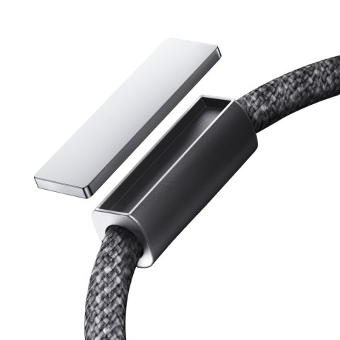Kabel przewód USB-C - USB-C z organizerem uchwytem magnetycznym 1.2m - szary Kabel przewód USB-C - USB-C z organizerem uchwytem magnetycznym 1.2m - szary