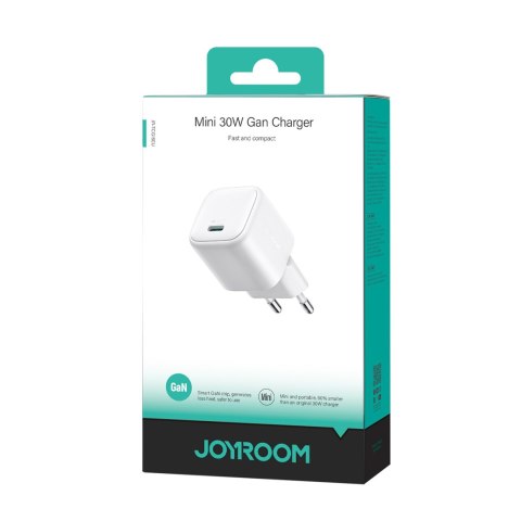 Ładowarka sieciowa Mini 30W GaN USB-C - biała Ładowarka sieciowa Mini 30W GaN USB-C - biała
