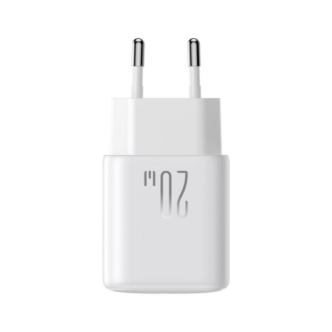 Ładowarka sieciowa USB-C USB-A 20W PD QC 3.0 - biała Ładowarka sieciowa USB-C USB-A 20W PD QC 3.0 - biała