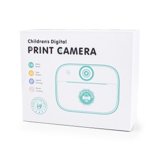 Mini drukarka termiczna dla dzieci z aparatem fotograficznym i kamerą - fioletowa