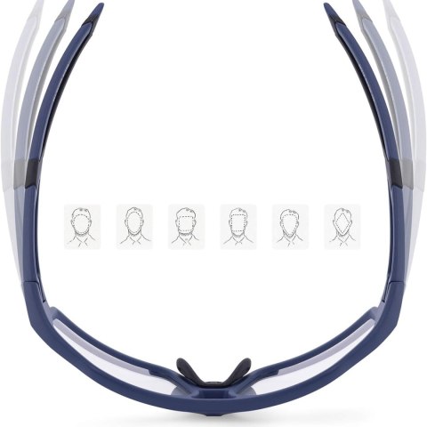 Okulary rowerowe fotochromowe UV400 z etui SP216BL - niebieskie Okulary rowerowe fotochromowe UV400 z etui SP216BL - niebieskie