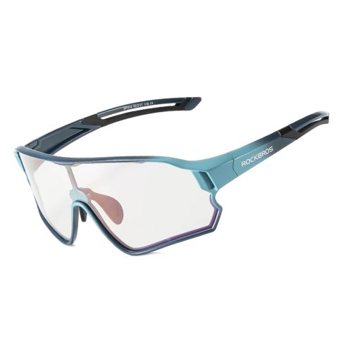 Okulary rowerowe polaryzacyjne dla dzieci 8-14 lat UV400 - niebieskie Okulary rowerowe polaryzacyjne dla dzieci 8-14 lat UV400 - niebieskie