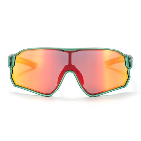 Okulary rowerowe polaryzacyjne dla dzieci 8-14 lat UV400 - zielone Okulary rowerowe polaryzacyjne dla dzieci 8-14 lat UV400 - zielone