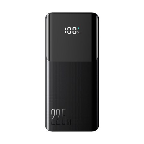 Powerbank 10000mAh z wbudowanymi kablami USB-C iPhone Lightning - czarny Powerbank 10000mAh z wbudowanymi kablami USB-C iPhone Lightning - czarny