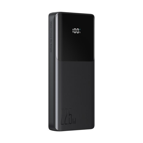 Powerbank 10000mAh z wbudowanymi kablami USB-C iPhone Lightning - czarny Powerbank 10000mAh z wbudowanymi kablami USB-C iPhone Lightning - czarny