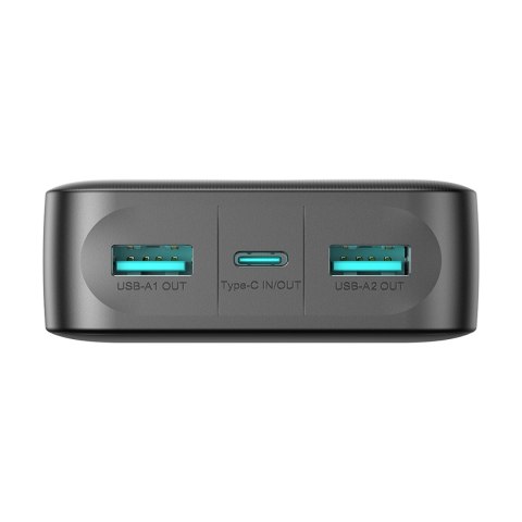 Powerbank JR-PBF14 20000mAh 2.4A 2x USB-A 1x USB-C - czarny Powerbank JR-PBF14 20000mAh 2.4A 2x USB-A 1x USB-C - czarny