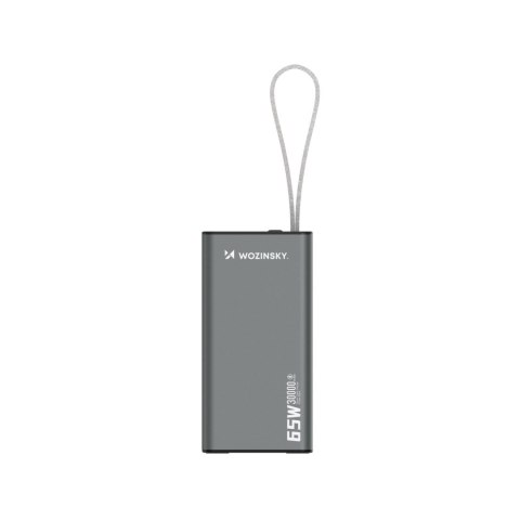 Powerbank K65+ 65W 30000mAh 2x USB-C 1x USB-A 65W - czarny