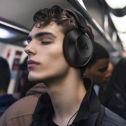 Słuchawki bezprzewodowe H3 Bluetooth z ANC USB-C IPX4 - czarne