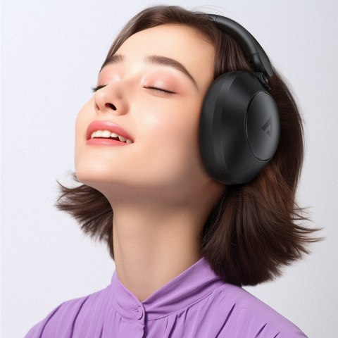 Słuchawki bezprzewodowe H3 Bluetooth z ANC USB-C IPX4 - czarne