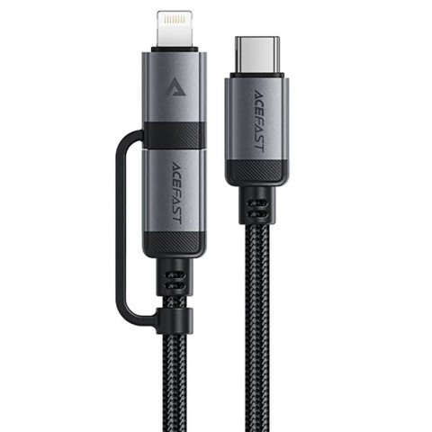 Kabel przewód USB-C - USB-C / Lightning 60W 480Mb/s 3A 1.2m - czarny Kabel przewód USB-C - USB-C / Lightning 60W 480Mb/s 3A 1.2m - czarny