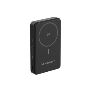 Powerbank magnetyczny Qi2 10000mAh z podstawką USB-A USB-C 22.5W PD - czarny