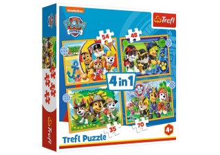 Puzzle - 4w1 - Wakacyjny Psi Patrol - Viacom PAW Patrol - 34395