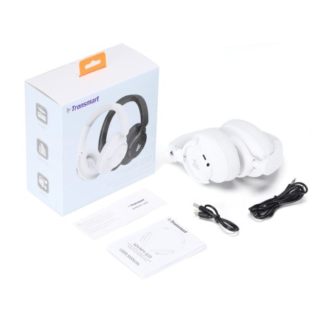 Słuchawki bezprzewodowe Sounfii Q20 ANC nauszne Bluetooth 5.3 - białe