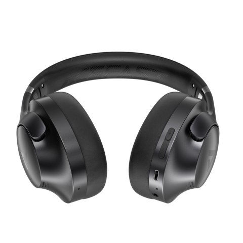 Słuchawki nauszne H4 ANC bezprzewodowe Bluetooth 5.3 IPX4 - czarne Słuchawki nauszne H4 ANC bezprzewodowe Bluetooth 5.3 IPX4 - czarne