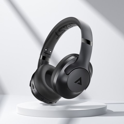 Słuchawki nauszne H4 ANC bezprzewodowe Bluetooth 5.3 IPX4 - czarne Słuchawki nauszne H4 ANC bezprzewodowe Bluetooth 5.3 IPX4 - czarne