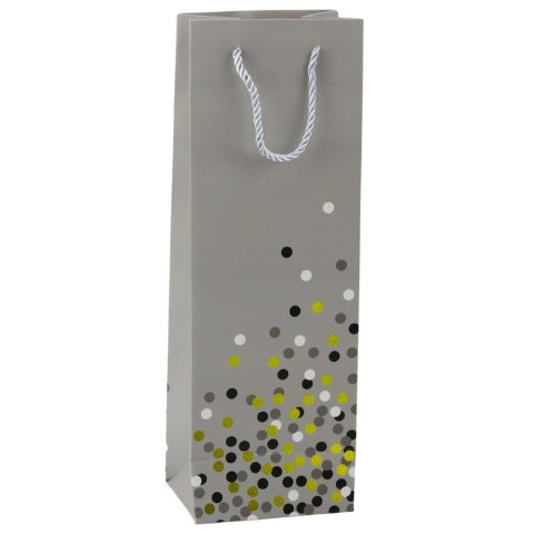 Torba Prezentowa Na Butelkę Wino W Kropki 36 x 12 x 9cm Torba Prezentowa Na Butelkę Wino W Kropki 36 x 12 x 9cm