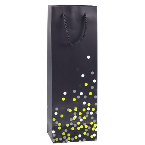 Torba Prezentowa Na Butelkę Wino W Kropki 36 x 12 x 9cm Torba Prezentowa Na Butelkę Wino W Kropki 36 x 12 x 9cm