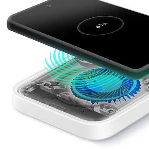 Ładowarka Samsung Wireless Charger Duo indukcyjna 15W + ładowarka sieciowa i kabel - biała