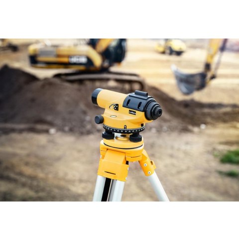 Niwelator optyczny samopoziomujący ze statywem i łatą - powiększenie 28x śr. 36 mm Niwelator optyczny samopoziomujący ze statywem i łatą - powiększenie 28x śr. 36 mm