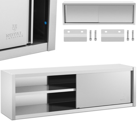 Szafa ścienna gastronomiczna z drzwiami przesuwanymi STAL 200 x 45 x 60 cm Szafa ścienna gastronomiczna z drzwiami przesuwanymi STAL 200 x 45 x 60 cm