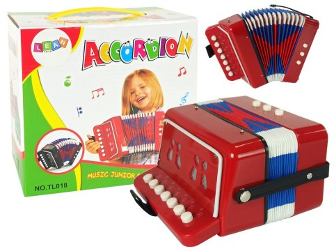 Akordeon Instrument Dla Małego Muzyka Czerwony Akordeon Instrument Dla Małego Muzyka Czerwony