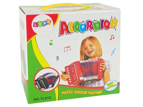 Akordeon Instrument Dla Małego Muzyka Czerwony Akordeon Instrument Dla Małego Muzyka Czerwony