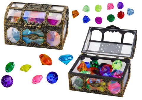 Diamenty W Skrzyni Kuferku Kolorowe 17 Sztuk Diamenty W Skrzyni Kuferku Kolorowe 17 Sztuk