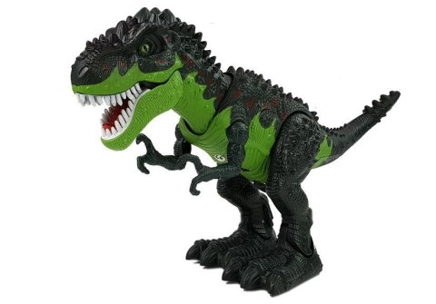 Dinozaur Na Baterie Składa Jaja Zieje Ogniem Para Wodna Zielony Dinozaur Na Baterie Składa Jaja Zieje Ogniem Para Wodna Zielony