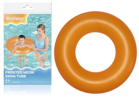 Dmuchane Koło Do Pływania Pomarańczowe 76 cm Bestway 36024 Dmuchane Koło Do Pływania Pomarańczowe 76 cm Bestway 36024