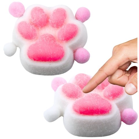 Gniotek Kocia Łapka Zabawka Antystresowa Sensoryczna Sierść Squishy Biała Gniotek Kocia Łapka Zabawka Antystresowa Sensoryczna Sierść Squishy Biała