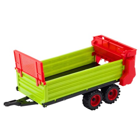 Traktor Z Przyczepką Napęd Frykcyjny Otwierana Maska Drzwi Zielony Traktor Z Przyczepką Napęd Frykcyjny Otwierana Maska Drzwi Zielony