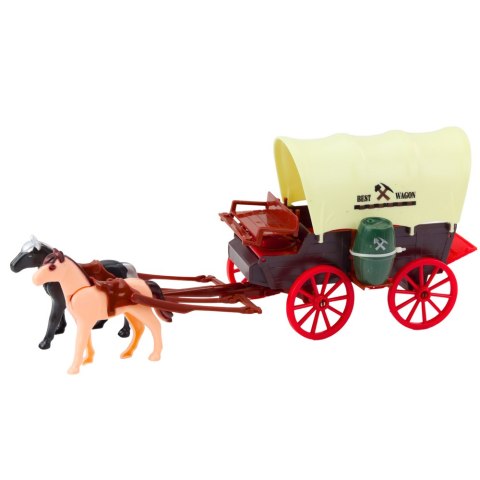 Zestaw Kowbojski Figurki Wóz Westernowy Konie Kowboj Palmy Zestaw Kowbojski Figurki Wóz Westernowy Konie Kowboj Palmy