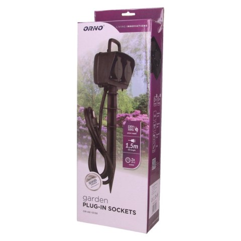 GNIAZDO OGRODOWE 2X2P+Z, IP44, PRZEWÓD 1,5M H07RN-F 3 GNIAZDO OGRODOWE 2X2P+Z, IP44, PRZEWÓD 1,5M H07RN-F 3